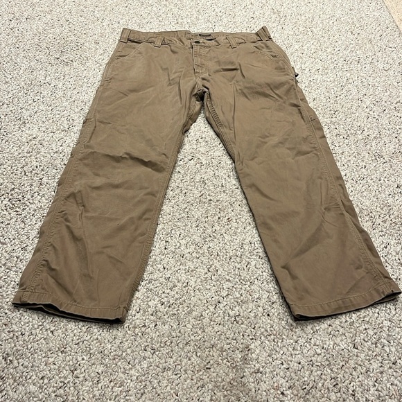 Carhartt Men's Relaxed Fit Twill Utility Work Pants Workwear Tan Sz 38x30 - Picture 1 of 9